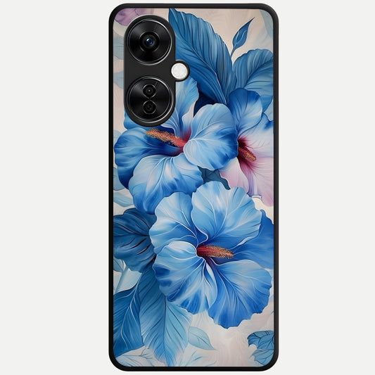  Ocean Hibiscus Grace Glass Case For Oneplus Nord CE3 Lite back cover – full design glossy printed glass finish