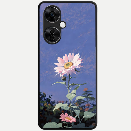  Pink Shells Outline Glass Case For Oneplus Nord CE3 Lite back cover – full design glossy printed glass finish