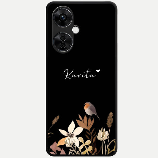  Quiet Garden Tune Custom Name Glass Case For Oneplus Nord CE3 Lite back cover – full design glossy printed glass finish