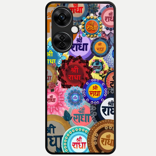  Radha Divine Bloom Glass Case For Oneplus Nord CE3 Lite back cover – full design glossy printed glass finish