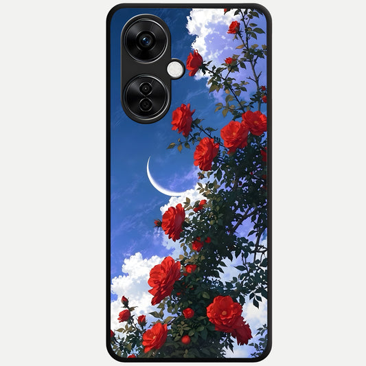  Rose Drift Flowers Glass Case For Oneplus Nord CE3 Lite back cover – full design glossy printed glass finish