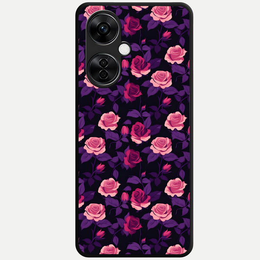  Rose Garden Twilight Glass Case For Oneplus Nord CE3 Lite back cover – full design glossy printed glass finish