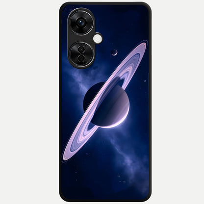  Saturn Ring Mystique Glass Case For Oneplus Nord CE3 Lite back cover – full design glossy printed glass finish