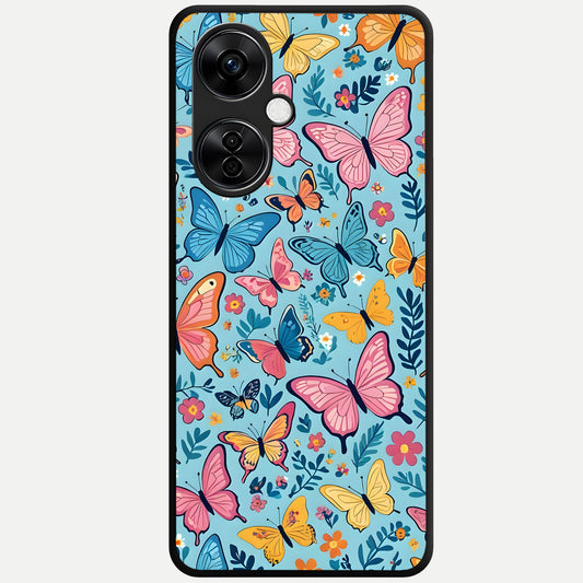  Spring Wing Garden Glass Case For Oneplus Nord CE3 Lite back cover – full design glossy printed glass finish