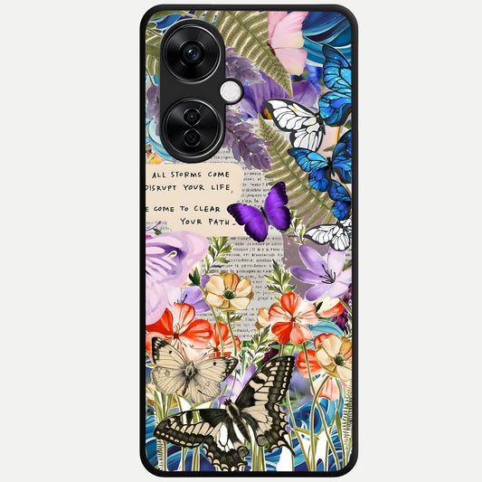  Storm Path Bloom Glass Case For Oneplus Nord CE3 Lite back cover – full design glossy printed glass finish