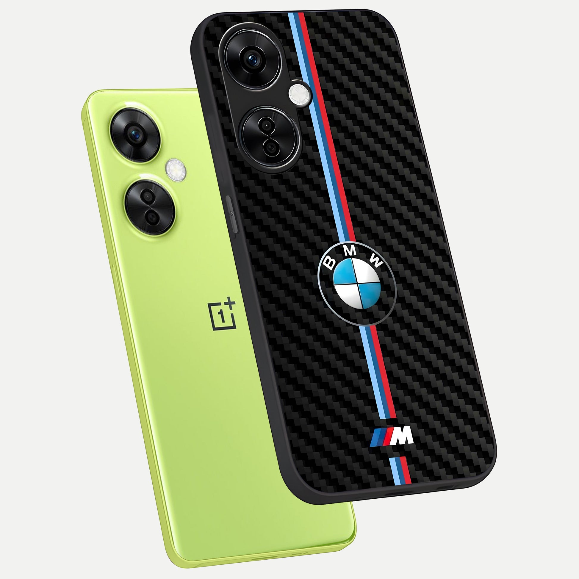  BMW Pattern phone case For Oneplus Nord CE3 Lite showing premium glass back cover with detailed artwork