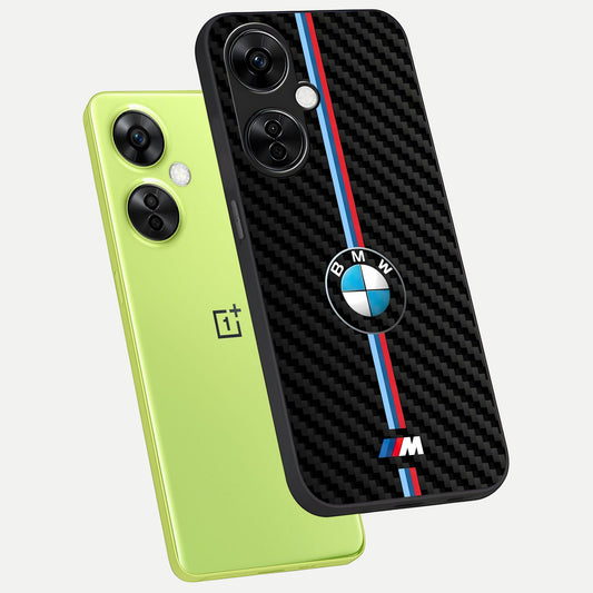  BMW Pattern phone case For Oneplus Nord CE3 Lite showing premium glass back cover with detailed artwork
