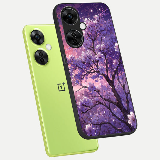 Blossom Tree phone case For Oneplus Nord CE3 Lite showing premium glass back cover with detailed artwork