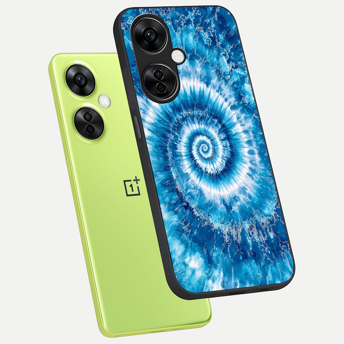  Blue Galaxy Wave phone case For Oneplus Nord CE3 Lite showing premium glass back cover with detailed artwork