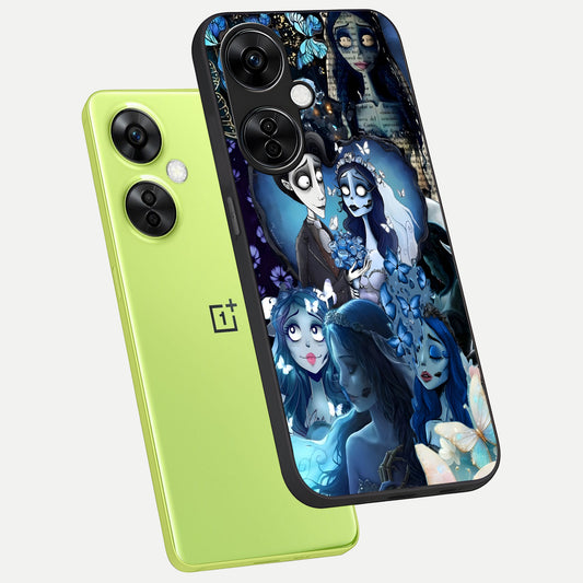  Butterfly Ghost Soul phone case For Oneplus Nord CE3 Lite showing premium glass back cover with detailed artwork