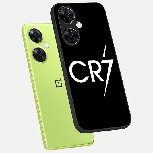  CR7 Elite Strike phone case For Oneplus Nord CE3 Lite showing premium glass back cover with detailed artwork