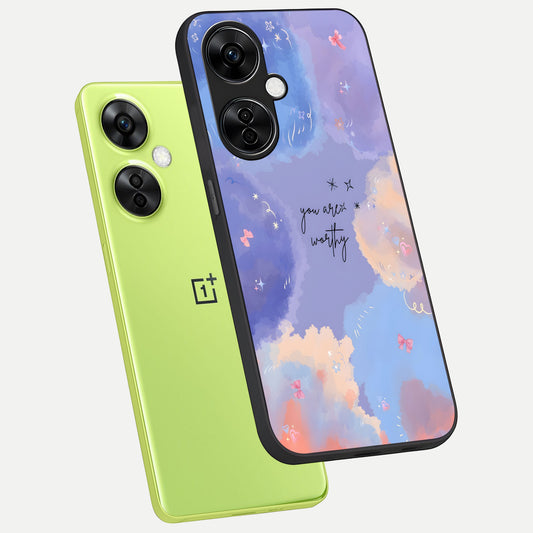  Celestial Cloud Magic phone case For Oneplus Nord CE3 Lite showing premium glass back cover with detailed artwork