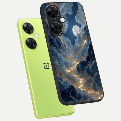  Celestial Cloud Road phone case For Oneplus Nord CE3 Lite showing premium glass back cover with detailed artwork