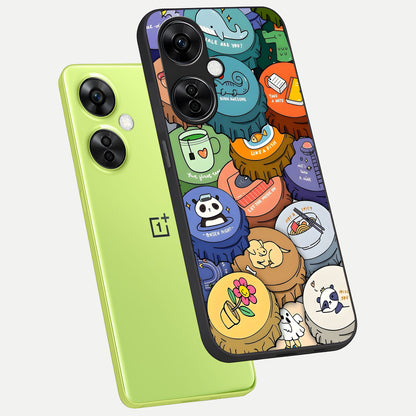  Coins Patterns phone case For Oneplus Nord CE3 Lite showing premium glass back cover with detailed artwork