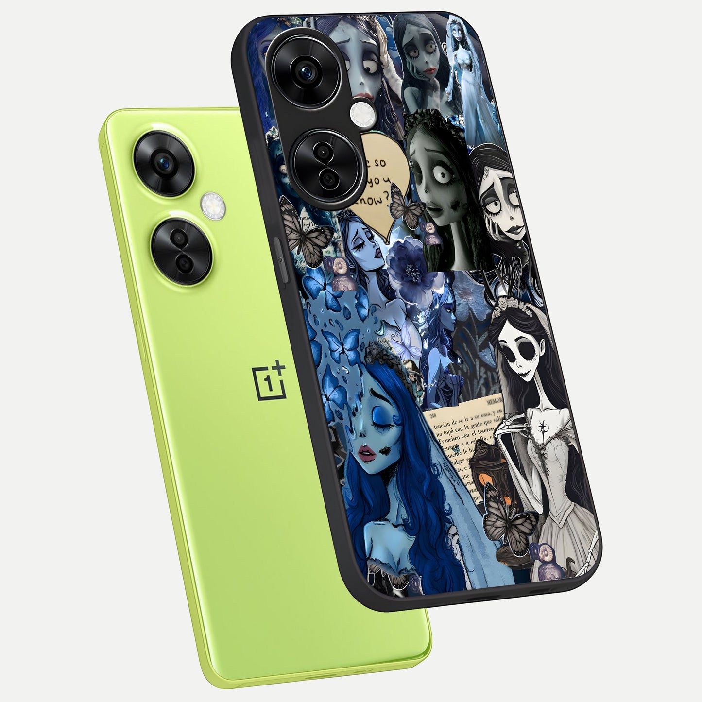  Corpse Bride Posters phone case For Oneplus Nord CE3 Lite showing premium glass back cover with detailed artwork