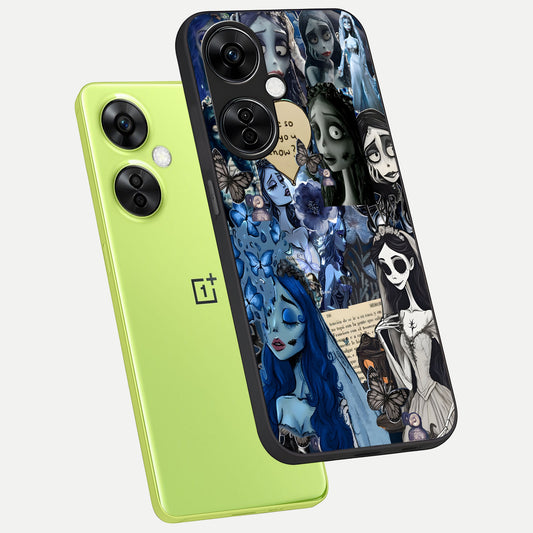  Corpse Bride Posters phone case For Oneplus Nord CE3 Lite showing premium glass back cover with detailed artwork