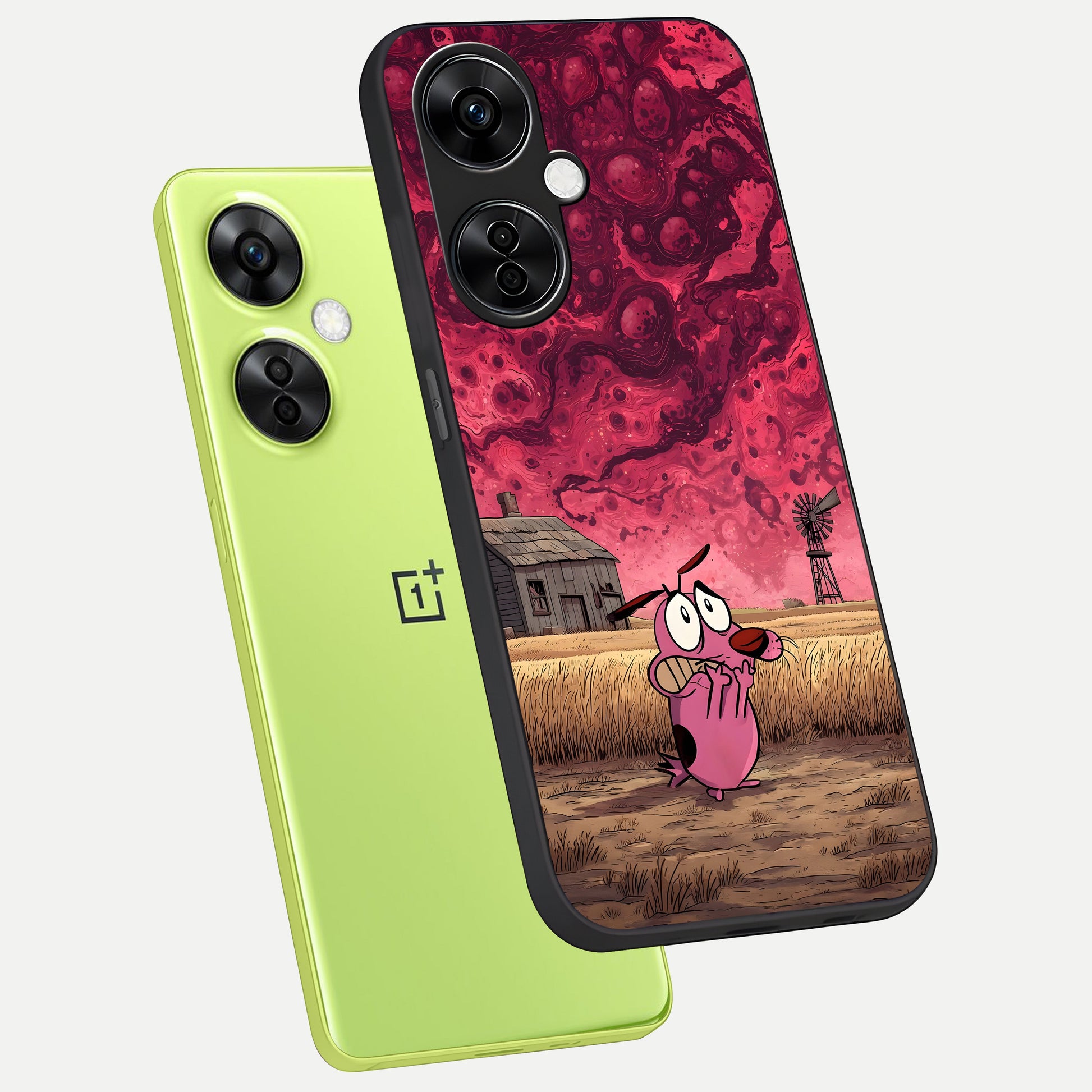  Courage Under Sky phone case For Oneplus Nord CE3 Lite showing premium glass back cover with detailed artwork