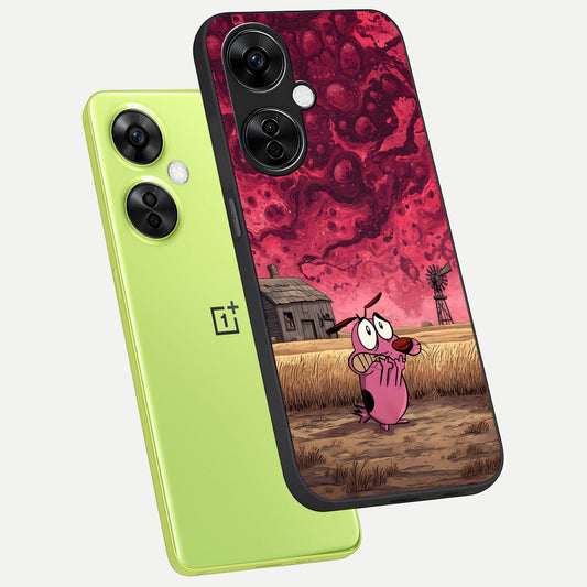  Courage Under Sky phone case For Oneplus Nord CE3 Lite showing premium glass back cover with detailed artwork