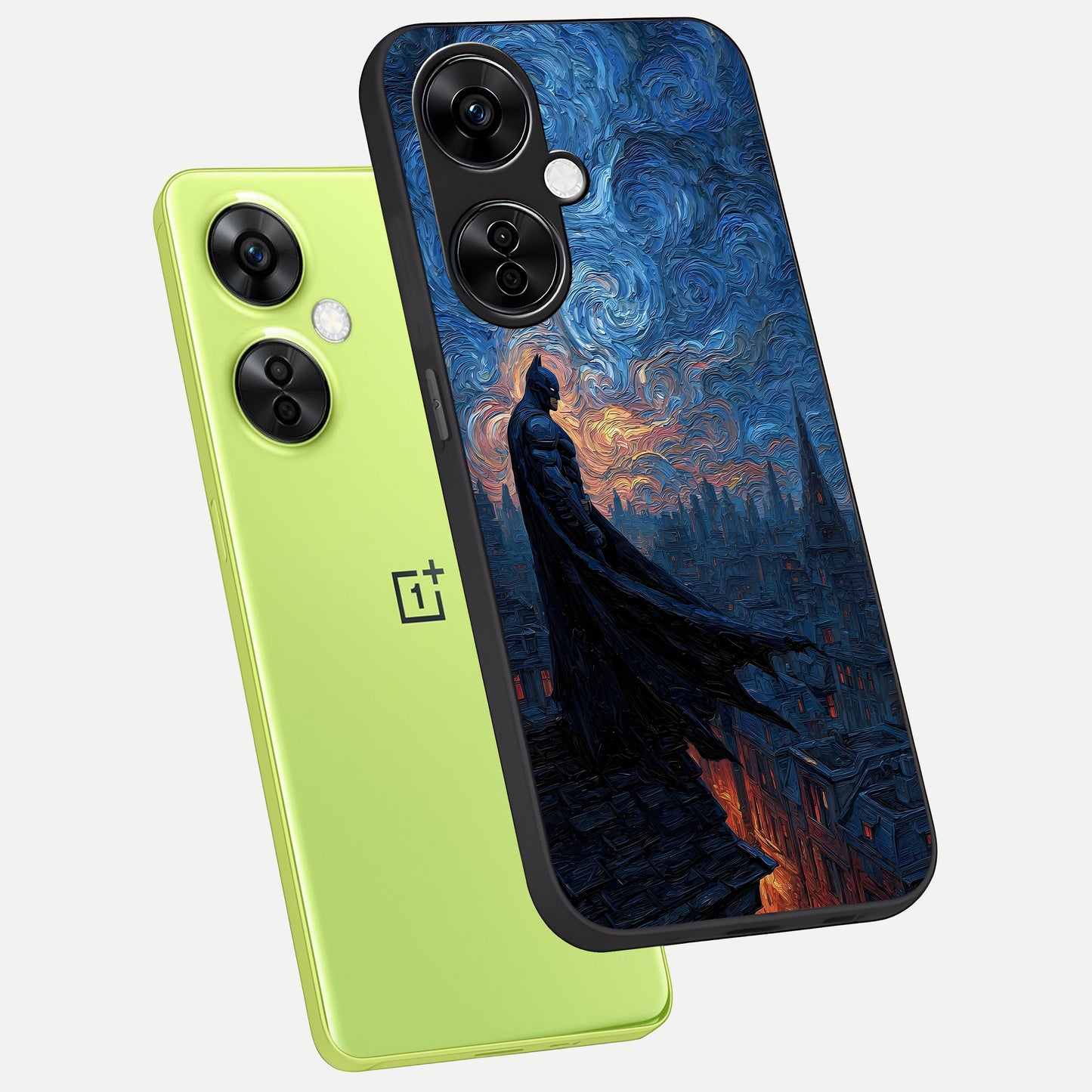  Dark Knight Dusk phone case For Oneplus Nord CE3 Lite showing premium glass back cover with detailed artwork