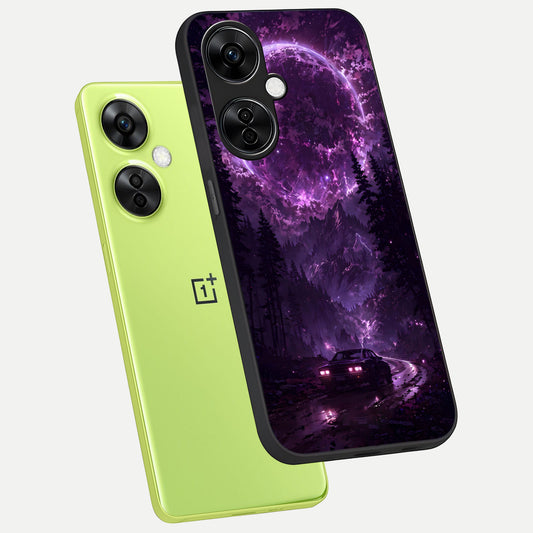 Eternal Cosmic Drive phone case For Oneplus Nord CE3 Lite showing premium glass back cover with detailed artwork