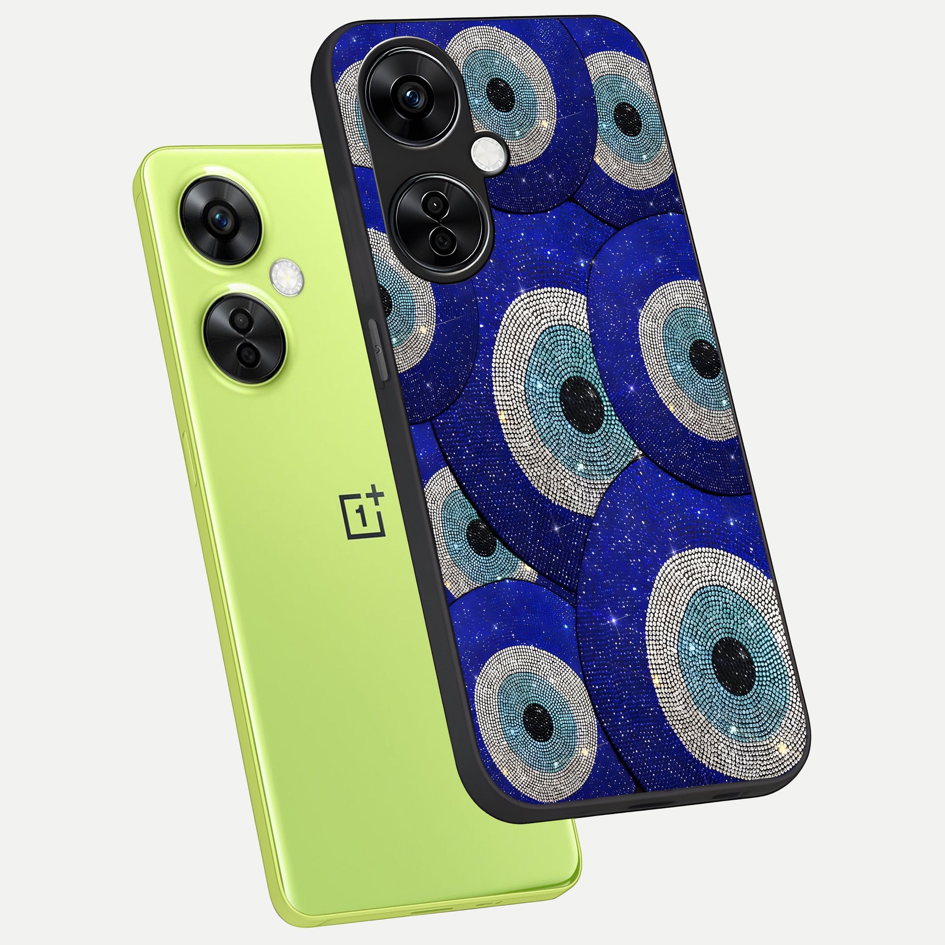  Galaxy Eye Flow phone case For Oneplus Nord CE3 Lite showing premium glass back cover with detailed artwork