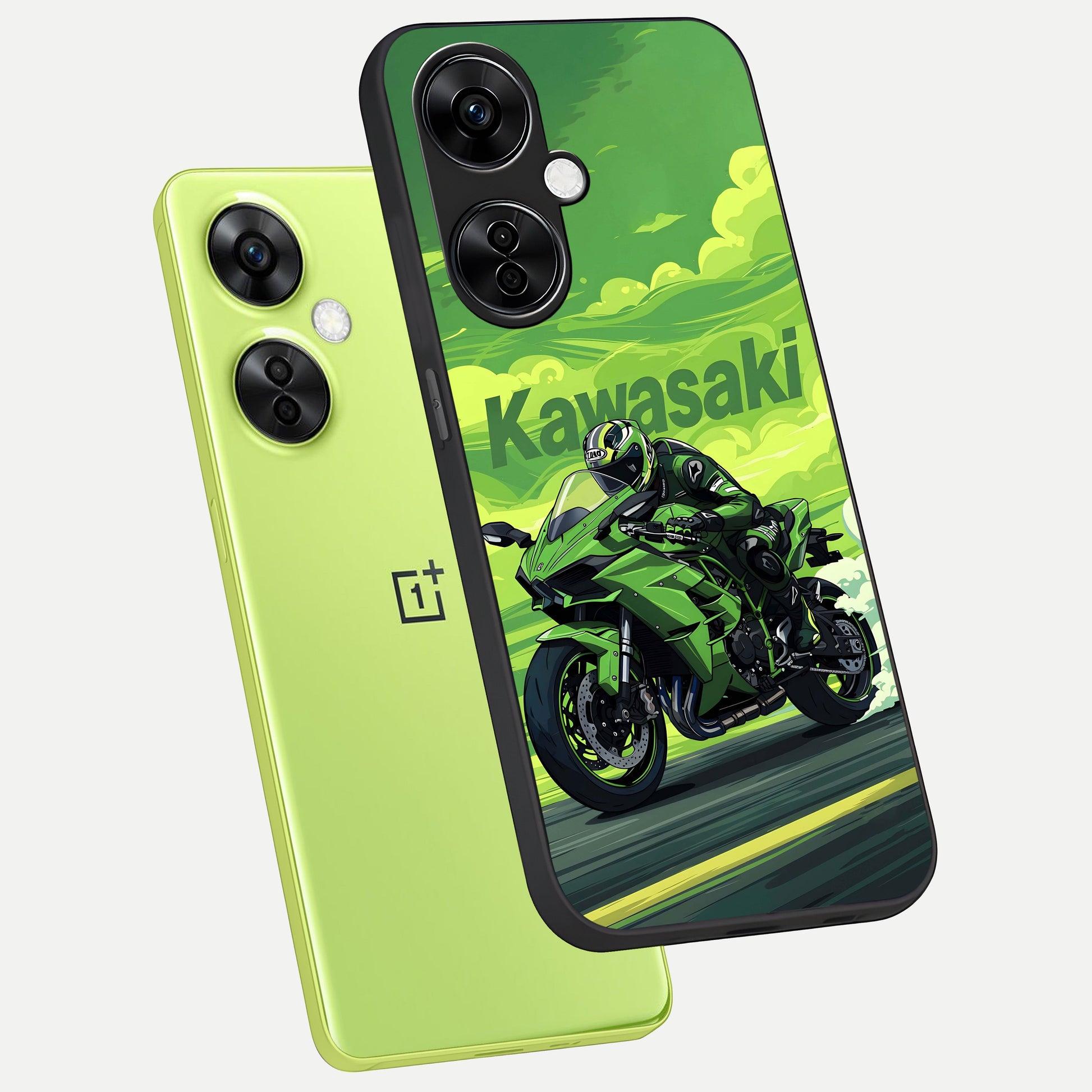  Greenery Sky phone case For Oneplus Nord CE3 Lite showing premium glass back cover with detailed artwork