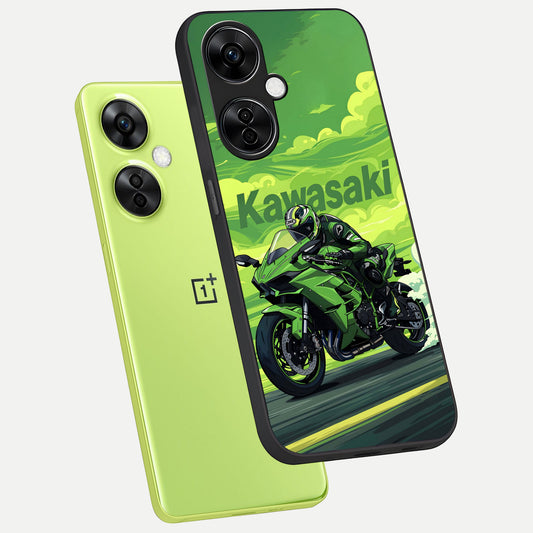  Greenery Sky phone case For Oneplus Nord CE3 Lite showing premium glass back cover with detailed artwork