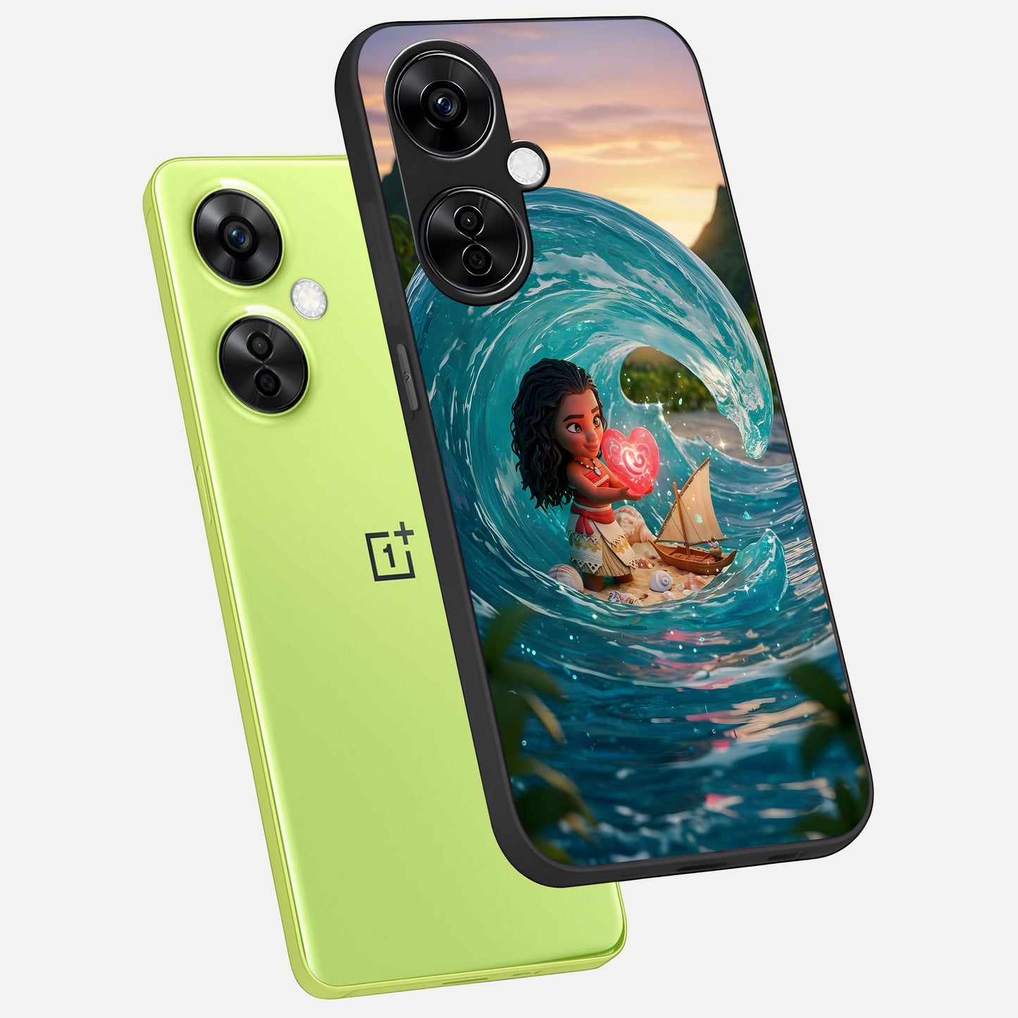  Heart of Ocean phone case For Oneplus Nord CE3 Lite showing premium glass back cover with detailed artwork