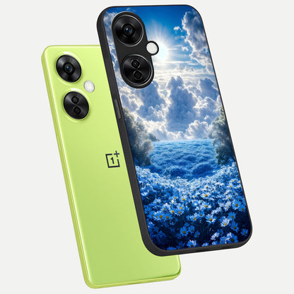  Heavenly Daisy Horizon phone case For Oneplus Nord CE3 Lite showing premium glass back cover with detailed artwork