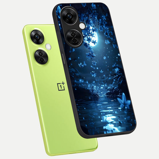  Moonlight Petal Dream phone case For Oneplus Nord CE3 Lite showing premium glass back cover with detailed artwork