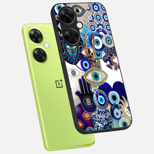  Mystic Charm Eye phone case For Oneplus Nord CE3 Lite showing premium glass back cover with detailed artwork