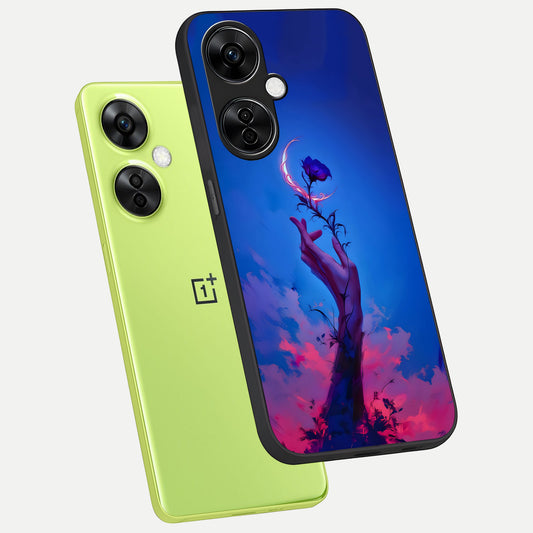  Mystic Hand phone case For Oneplus Nord CE3 Lite showing premium glass back cover with detailed artwork