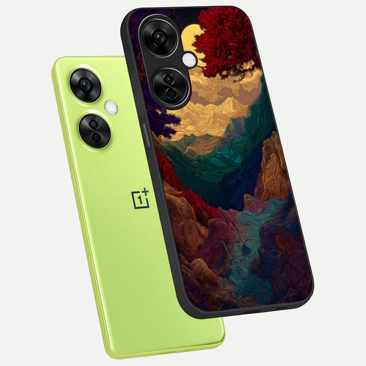  Mystic Valley Light phone case For Oneplus Nord CE3 Lite showing premium glass back cover with detailed artwork