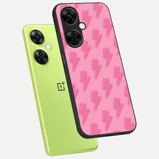  Pink Moo Magic phone case For Oneplus Nord CE3 Lite showing premium glass back cover with detailed artwork