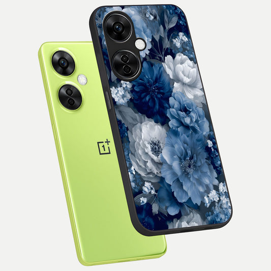  Royal Bloom Garden phone case For Oneplus Nord CE3 Lite showing premium glass back cover with detailed artwork