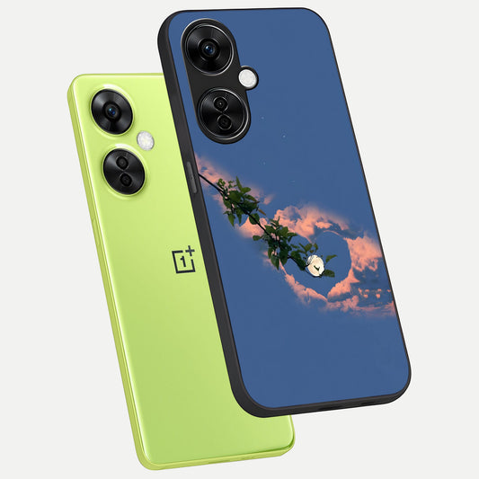  Sky Under Tree phone case For Oneplus Nord CE3 Lite showing premium glass back cover with detailed artwork