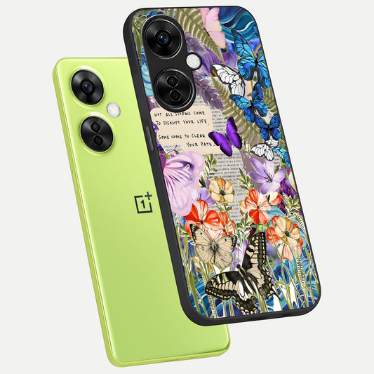  Storm Path Bloom phone case For Oneplus Nord CE3 Lite showing premium glass back cover with detailed artwork