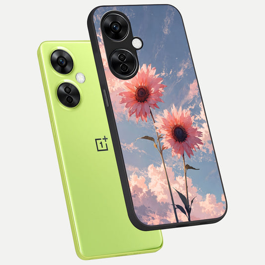  Sun Moon Balance phone case For Oneplus Nord CE3 Lite showing premium glass back cover with detailed artwork