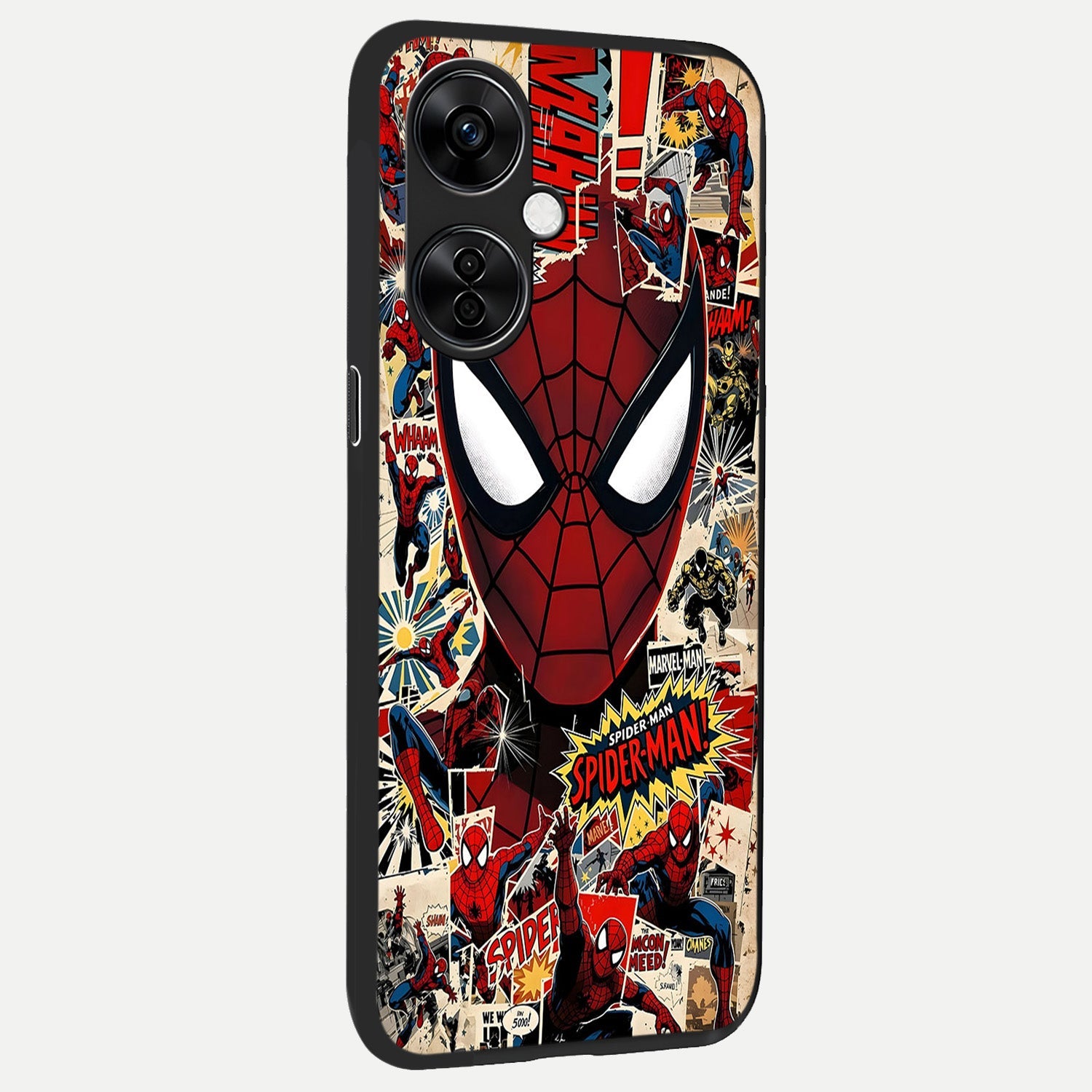  Aesthetic Wonder Spider back cover For Oneplus Nord CE3 Lite slim fit glass case with vibrant aesthetic design