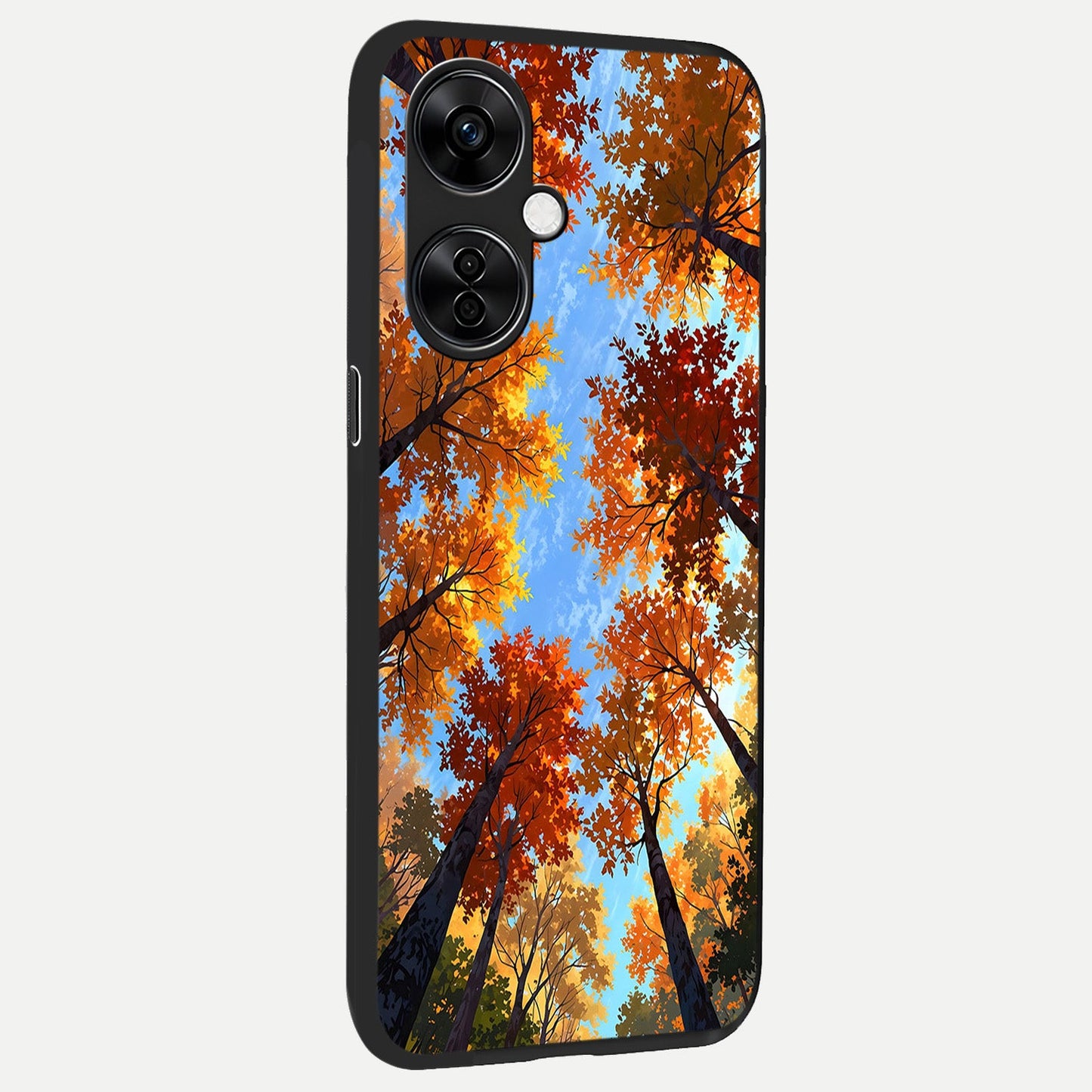  Autumn Sky Rise back cover For Oneplus Nord CE3 Lite slim fit glass case with vibrant aesthetic design