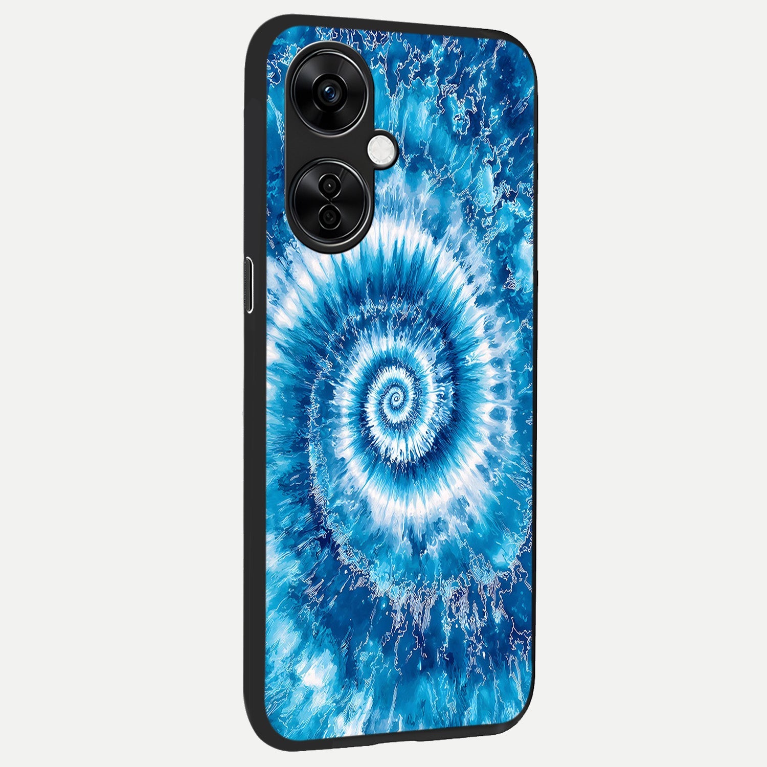  Blue Galaxy Wave back cover For Oneplus Nord CE3 Lite slim fit glass case with vibrant aesthetic design