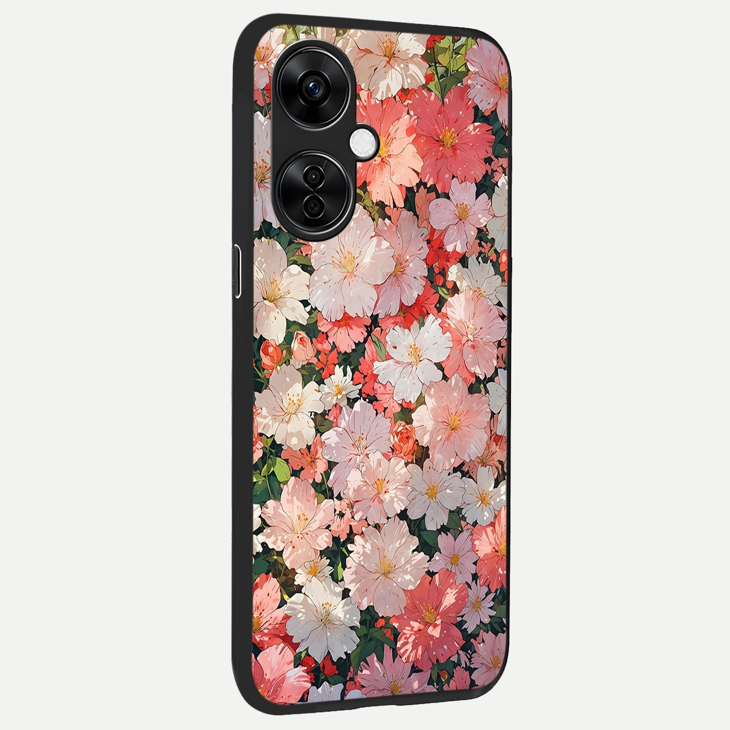  Blush Bloom Field back cover For Oneplus Nord CE3 Lite slim fit glass case with vibrant aesthetic design