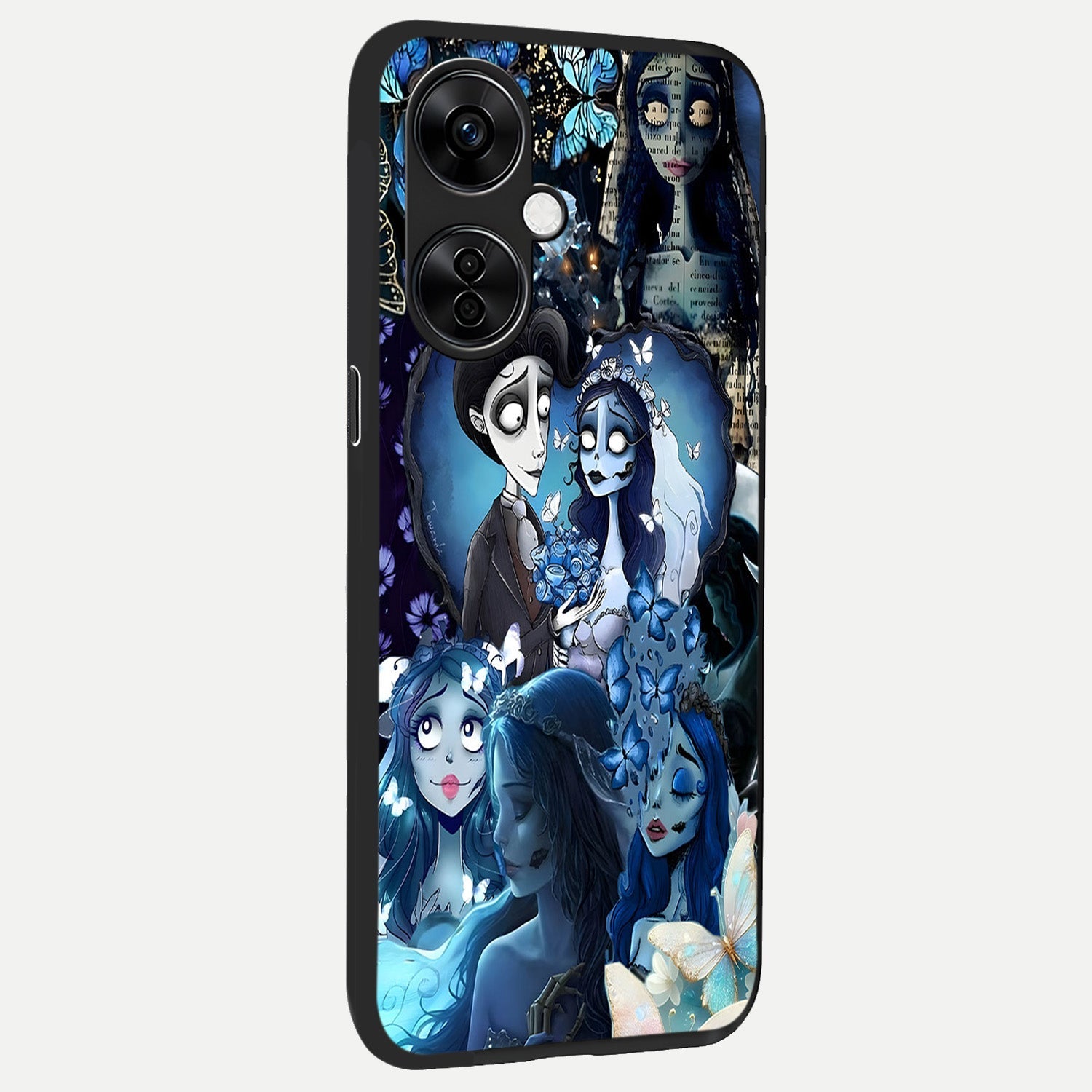  Butterfly Ghost Soul back cover For Oneplus Nord CE3 Lite slim fit glass case with vibrant aesthetic design