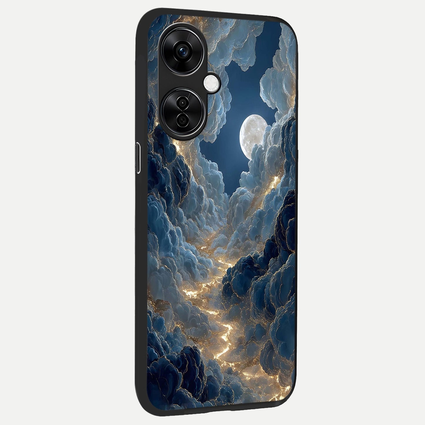  Celestial Cloud Road back cover For Oneplus Nord CE3 Lite slim fit glass case with vibrant aesthetic design