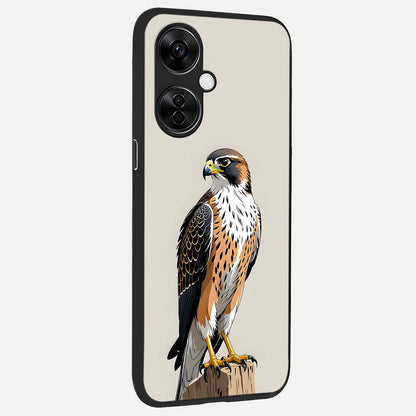  Clever Eagle back cover For Oneplus Nord CE3 Lite slim fit glass case with vibrant aesthetic design