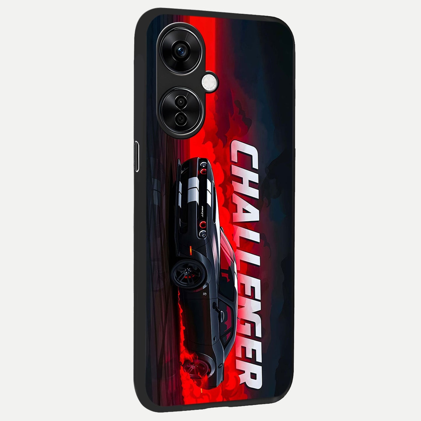  Crimson Challenger Fury back cover For Oneplus Nord CE3 Lite slim fit glass case with vibrant aesthetic design