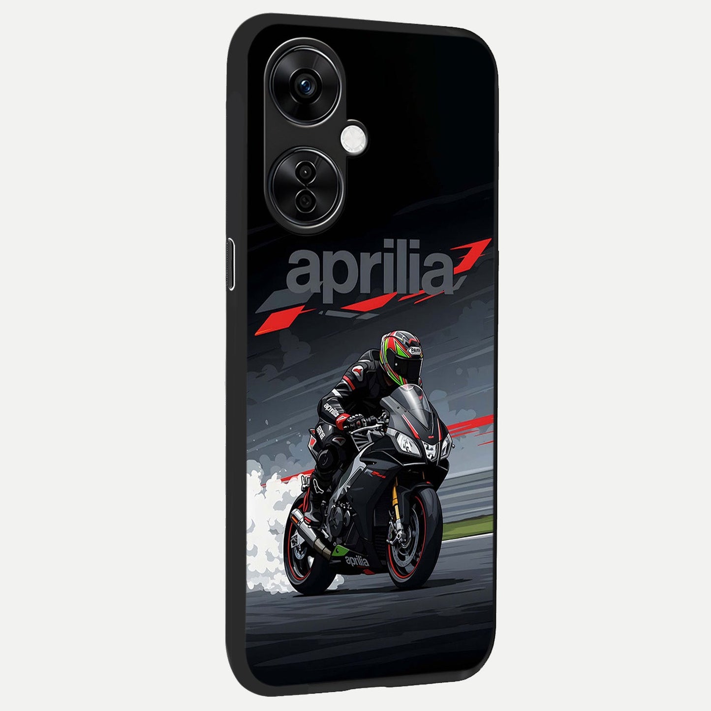  Dark Aprilla back cover For Oneplus Nord CE3 Lite slim fit glass case with vibrant aesthetic design