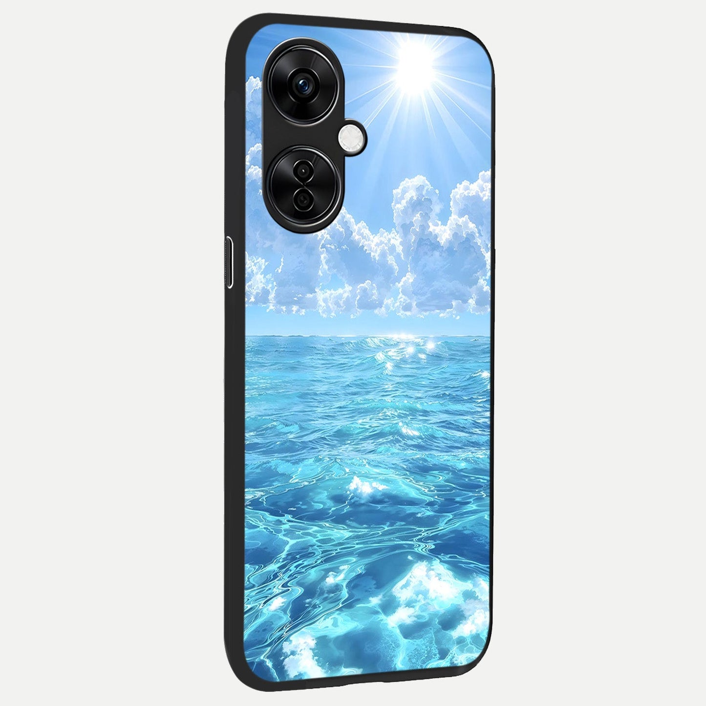  Endless Ocean Horizon back cover For Oneplus Nord CE3 Lite slim fit glass case with vibrant aesthetic design