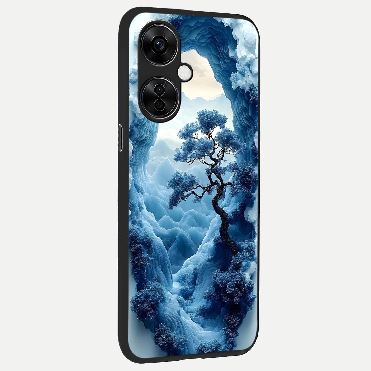  Frozen Serenity Gate back cover For Oneplus Nord CE3 Lite slim fit glass case with vibrant aesthetic design