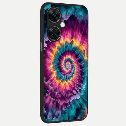  Galactic Spiral Burst back cover For Oneplus Nord CE3 Lite slim fit glass case with vibrant aesthetic design
